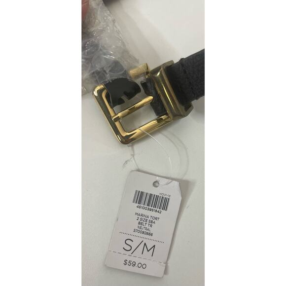 Chicos 2 Size Afjustable Black & Brown Belt with decorative sections - Picture 7 of 10